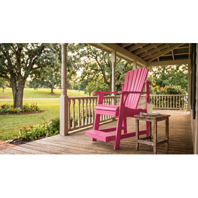  Chaise de balcon / pub Adirondack fabriquée aux États-Unis par Color Color Craft - 15 couleurs de finition Sherwin-Williams, assise extérieure surélevée avec repose-pieds intégré