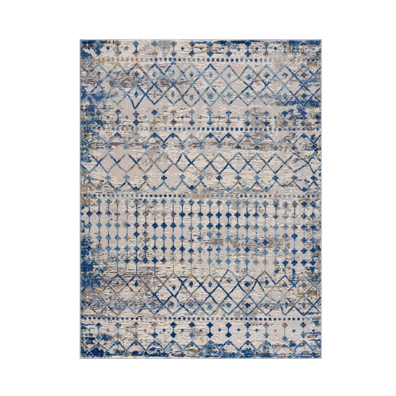 Moroccan Global Woven Area Rug, Rectangle 6'6" x 9'