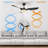 Derita 52" Smart DC Motor Ceiling Fan with LED Lights, Remote Control and Downrod Inculded-957549230