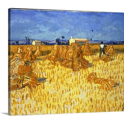 Harvest in Provence, June 1888 by Vincent Van Gogh - Print -  Vault W Artwork, 4F4D6003D344431784EFEC87F163D223