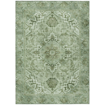 Machine Washable Indoor/Outdoor Oden ACN2164 Global Rug