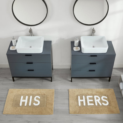 Cotton Blend Bath Rug