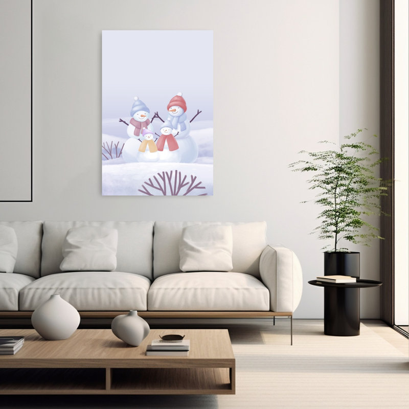 1 Piece Wrapped Canvas Wall Art, 152.4cm H x 101.6cm W, White