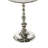 Aluminum Metal Side End Silver Accent Table