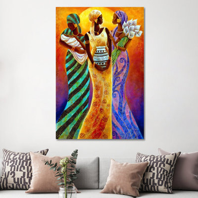 Sisters Of The Sun by Keith Mallett - Print on Canvas