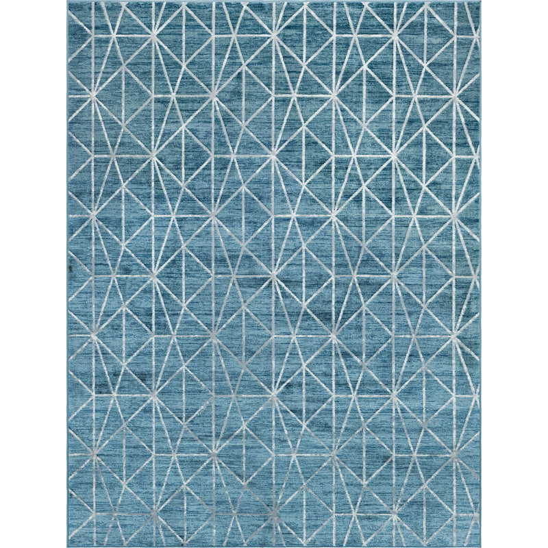 Clidy Abstract Indoor Rug, Rectangle 9' x 12'