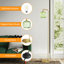 Arched Floor Lamp With Glass Shade, Remote Control And Bulb Included-1580996816