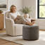 Repose-pieds rond 19,9 po avec rangement (ensemble de 2)-1360804162