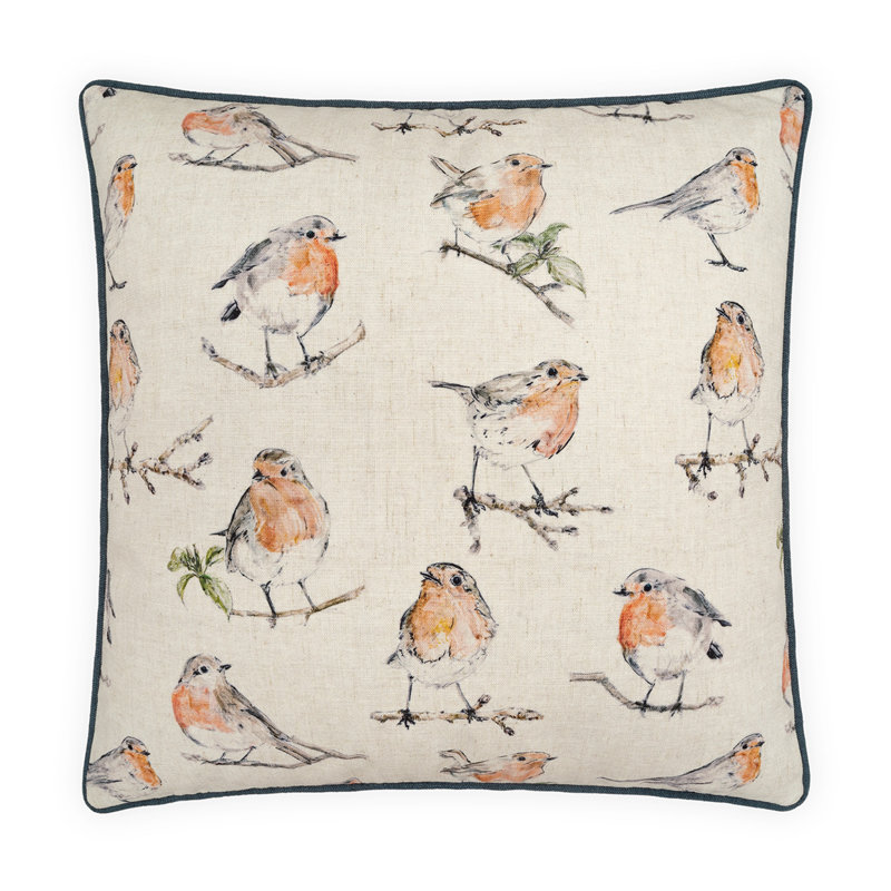 Aviary Square Pillow Cover & Insert, Square 22"