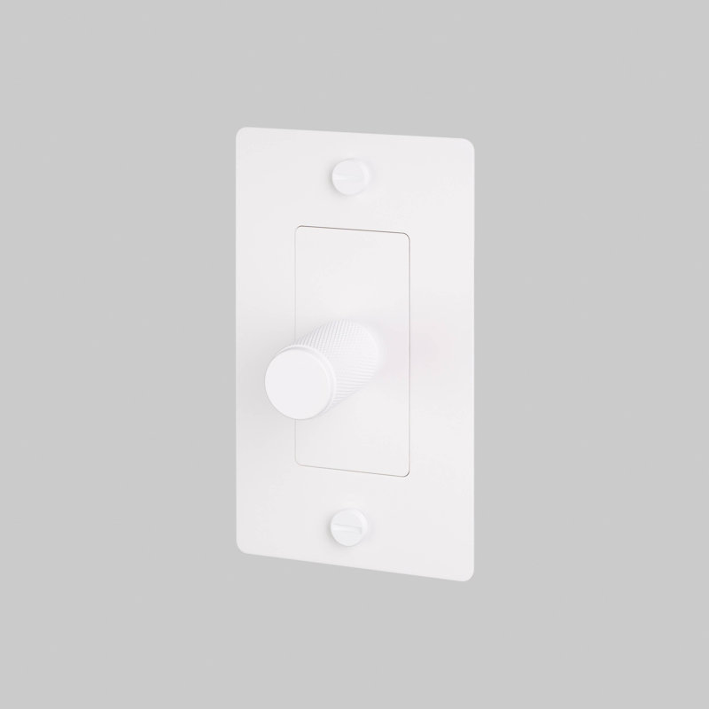 1G Dimmer / Non-Logo , White, 1 Gang