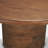 60" Brown Solid Wood Pedestal Base Round Top Dining Table