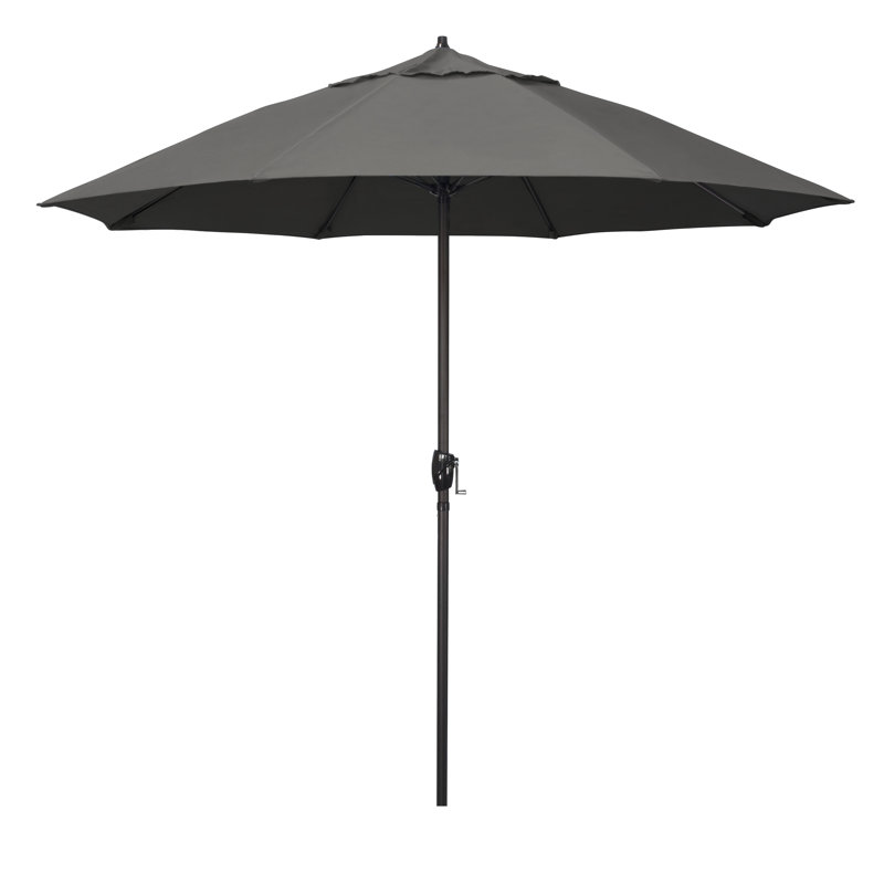 Parasol de marché 7,5 pi Gino, Toile gris anthracite Sunbrella®, H 102 po x l 108 po x P 108 po