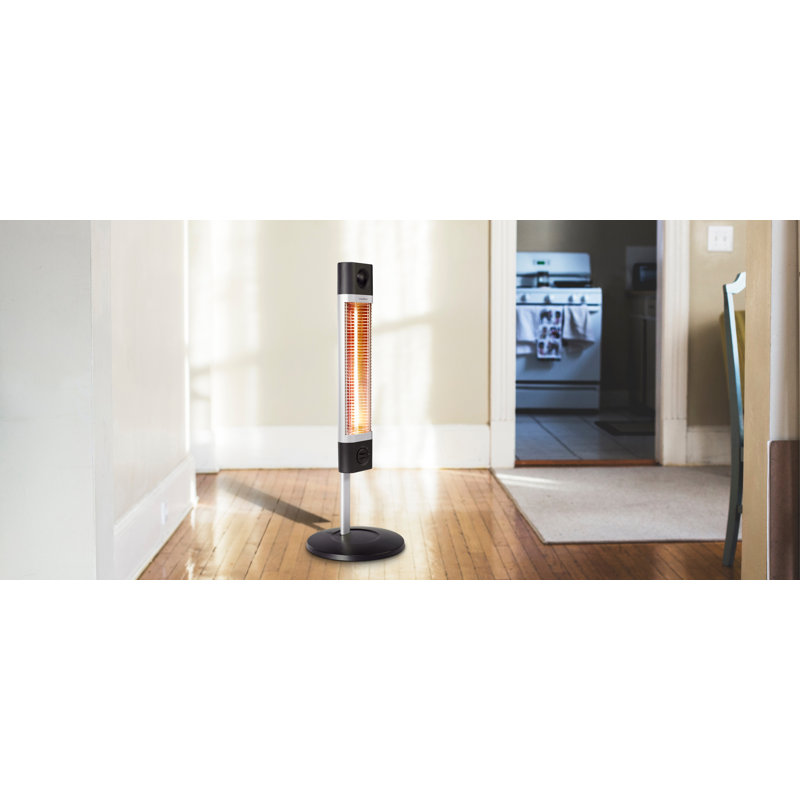 Veito 1800W 6000 BTU Electric High Efficiency Tower Space Heater and with Digital Display, Black