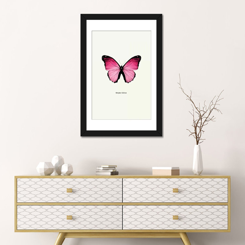« insectes series : morpho didius », reproduction d’impression sur toile, H 24 po x l 16 po x P 1 po, Blanc