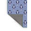 Tapis bleu rectangulaire tissé à la machine 4 pi x 6 pi