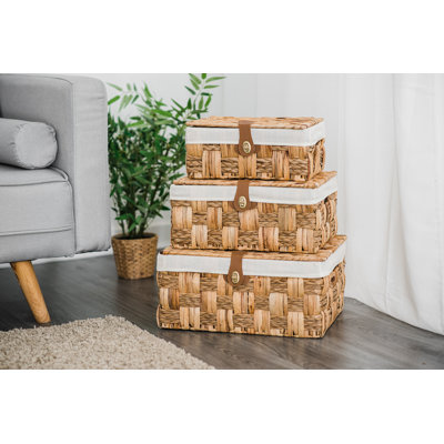 Wicker Laundry Set with Handles