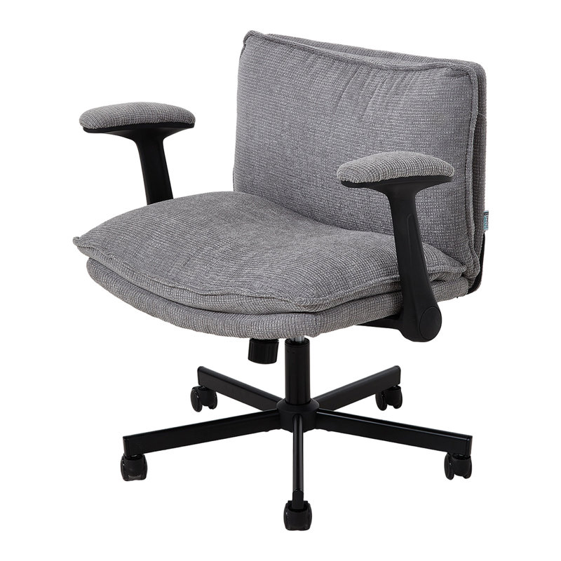 Marlow Home Co. Chenille Office Chair, Grey