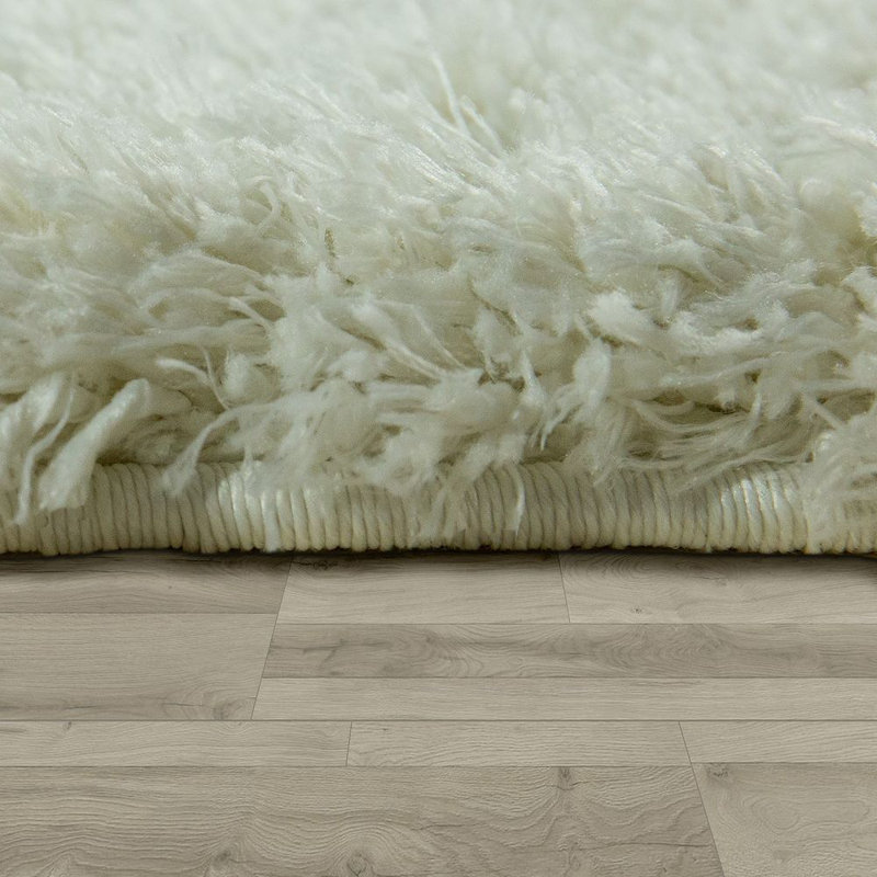 Keaton Solid Colour Shag Area Rug, Rectangle 120 x 170cm