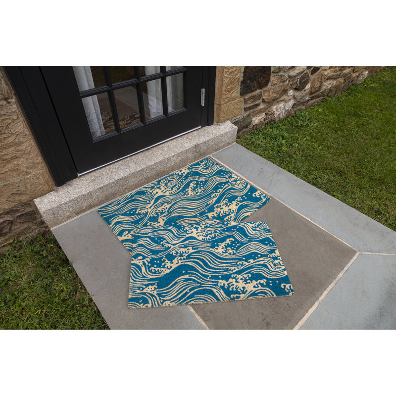 Paillasson Victoria and Albert Museum - Vagues, H 0,5 po x l 36 po x P 24 po