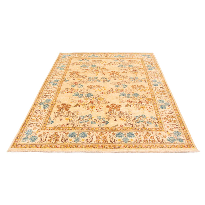 One-of-a-Kind 9'1" X 12'1" New Age Wool Area Rug in Khaki
