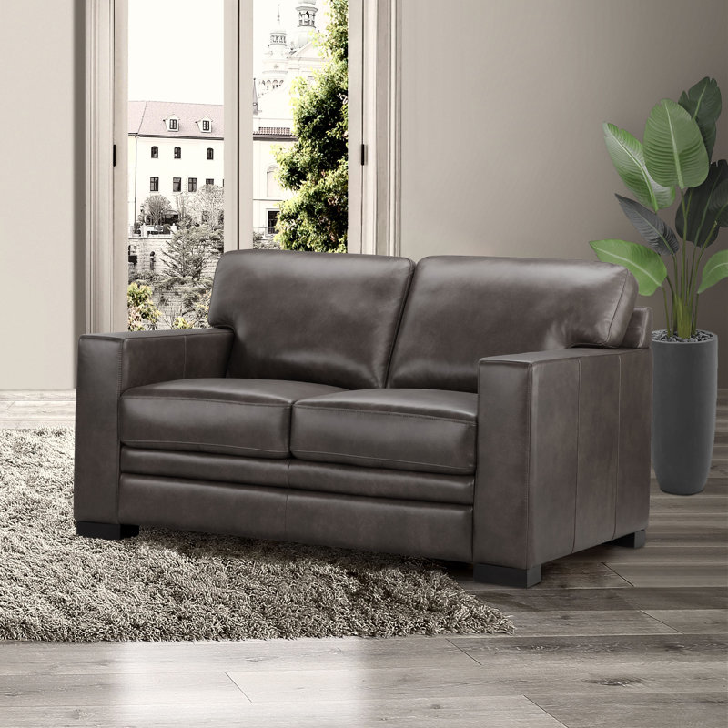 Upholstered 60'' Loveseat, Gray