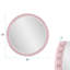 Miroir rond surdimensionné en perles bleu marine brillant-737240231