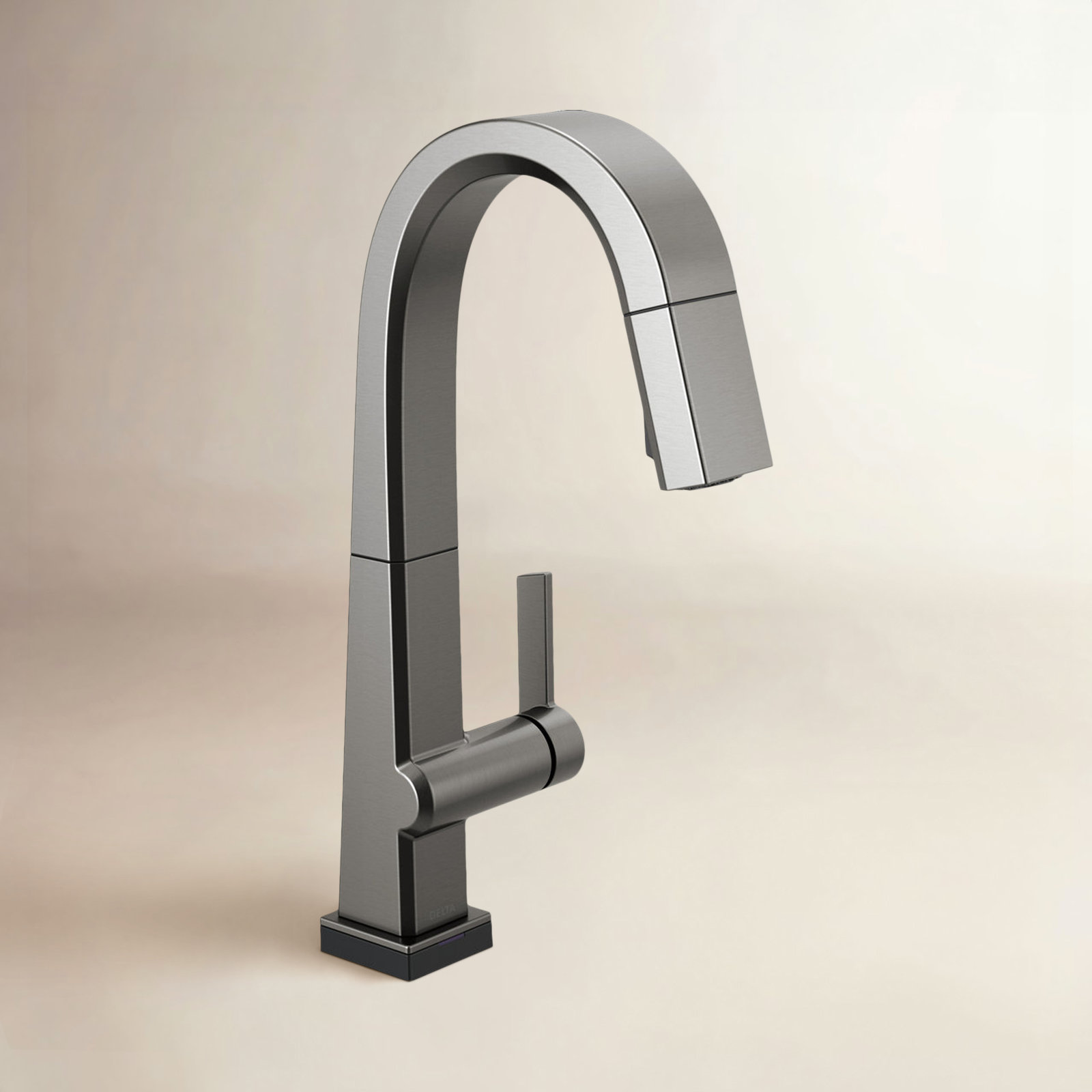 Pivotal Pull-Down Touch Bar Faucet, Black Stainless