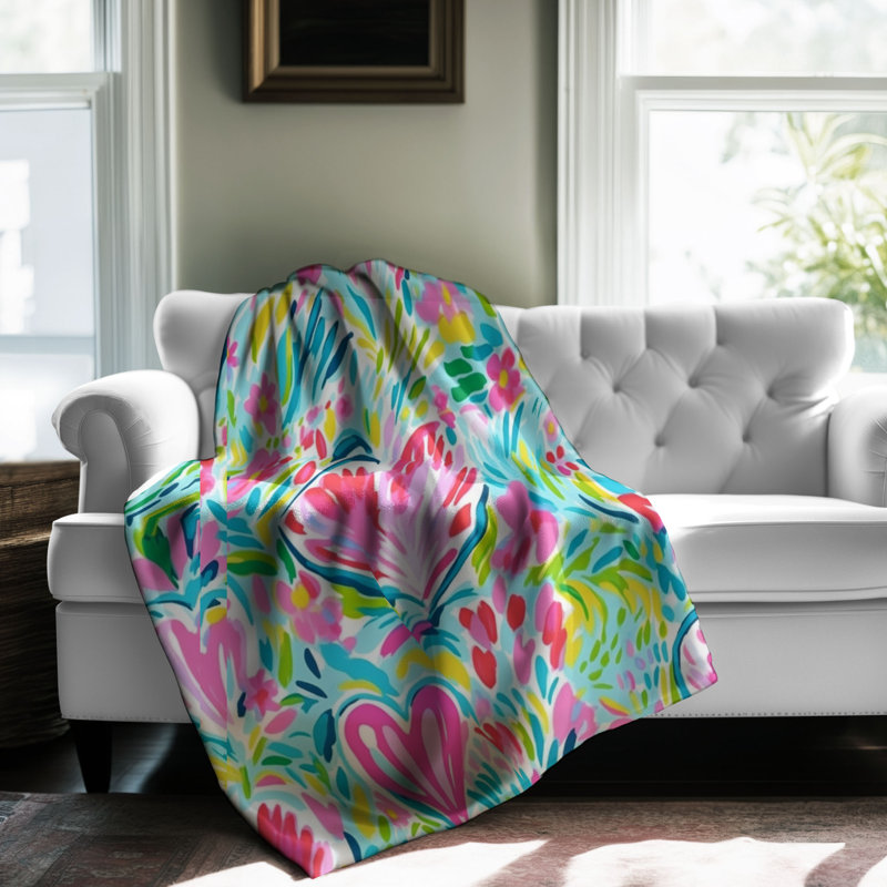 Motif de balise maritime - 1 pièce Sherpa Premium, L 60 po x L 80 po, Motifs chaleureux