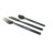 Black Stainless Steel 18 Piece Flatware Set, Service for 6