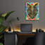 Art mural en verre «Spiritual Fox» par Dean Russo-1446274505