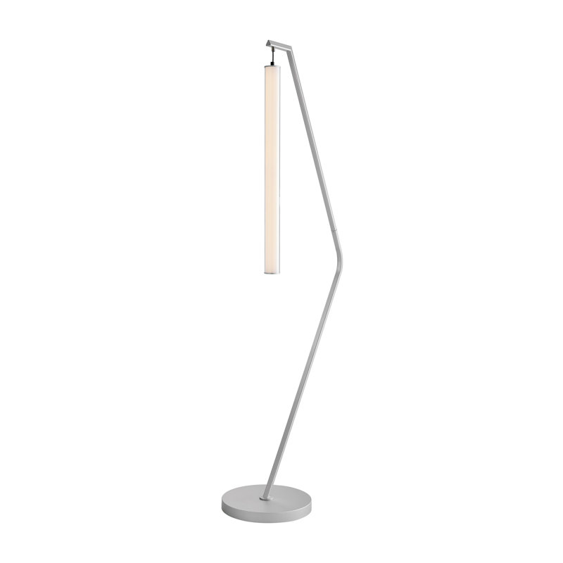 Calon 70'' LED Arched Floor Lamp, Silver