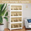Grands bacs de rangement empilables avec couvercles-111089989