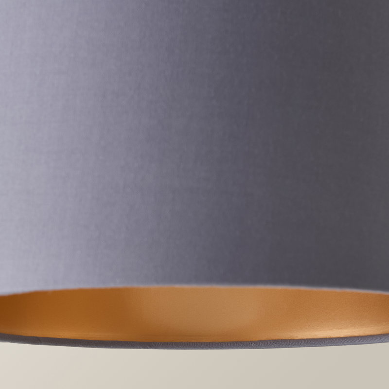 Tabethia 15cm H Linen Blend Lamp Shade in Grey