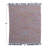 Woven Cotton Blend Throw With Fringe