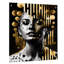 «Golden Fluidité de la féminité I», art mural abstrait en acrylique-504157061