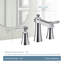 Moen Flara 2 Lever-Handle Widespread Bathroom Faucet Trim Kit, Valve Required-2049945248