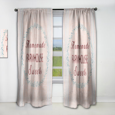 Rideau simple occultant Farmhouse Florals