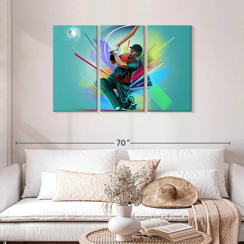 Sireci Cricket Player, 28" H x 45" W