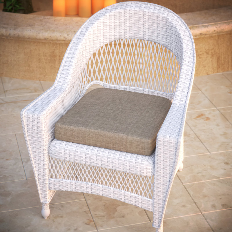 Coussin de siège d'extérieur Sunbrella, Cast Shale Sunbrella® tissage uni