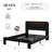Platform Bed Frame With Storage Headboard, Led Lights & 2 Usb Ports + 2 Outlets - Noise-Free Wood Bed Frame, No Box Spring Needed, Easy Assembly, Large Under Bed Storage-978463842-978463841
