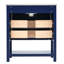 [Viedo] Ensemble de meuble-lavabo moderne 30 po bleu marine / blanc avec rangement ouvert, deux tiroirs-1216264409