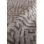 Bamboo Silk Geometric Area Rug in Brown-25856117