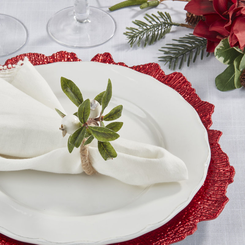 Rond de serviette Snowberry (ensemble de 4)