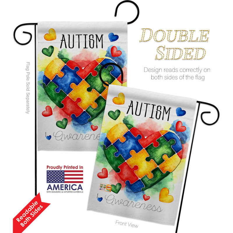 Double Sided 18.5'' H x 13'' W Polyester Garden Flag
