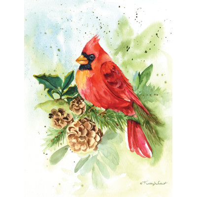 Woodland Cardinal sur toile par Kelley Talent
