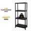 60cm W Plastic Shelving Unit