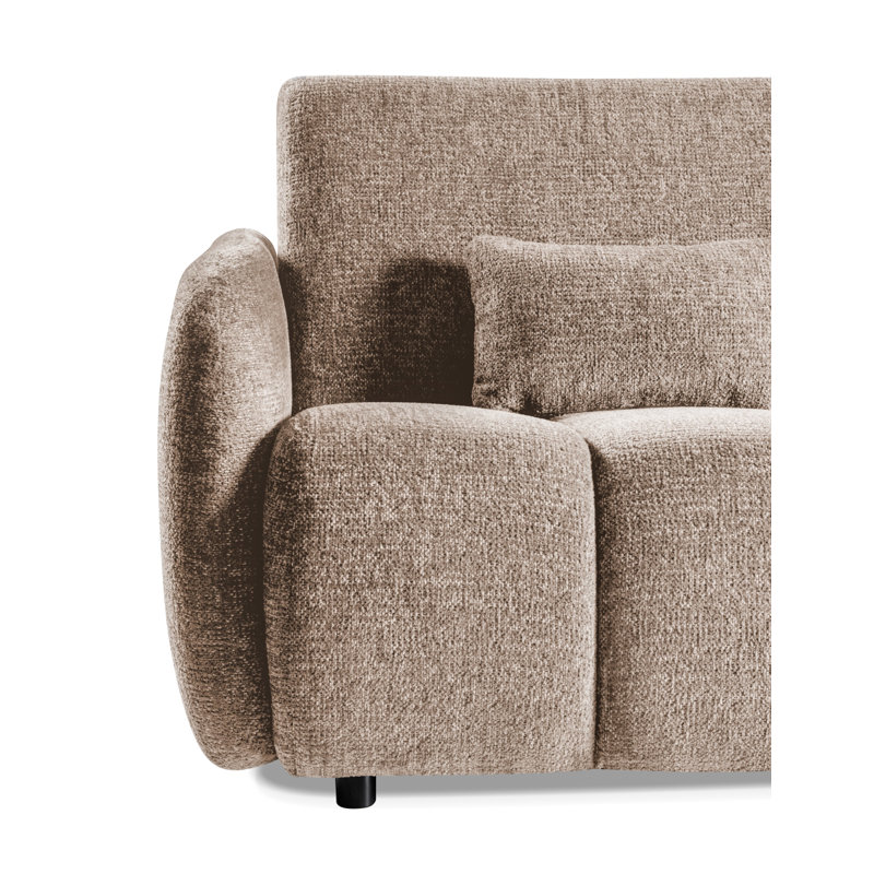 3 Seater Chenille Sofa Bed, Beige