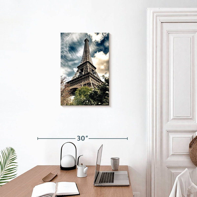 Aime Eiffel Tower From Below, 24" H x 16" W