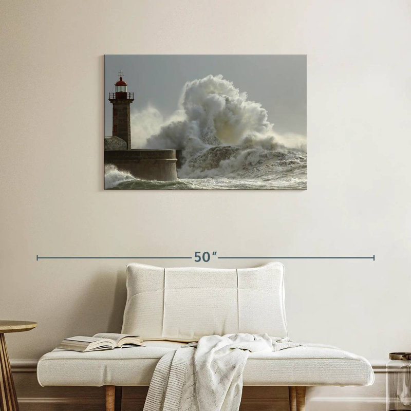 Felgueiras lighthouse waves Aletra, H 24 po x l 36 po