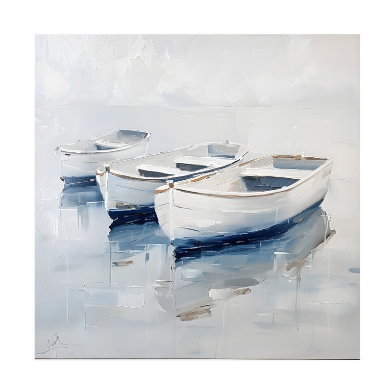Art sur toile Sean Parnell Boat 1, H 14 po x l 14 po
